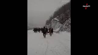 volunteer soldiers return home - könüllü əsgərlər evlərinə qayıdır - Azerbaijan