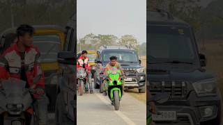 Madam Desi Hu Bhikari Nehi 🔥 || Sumon Stunts #shorts #zx10r #youtubeshorts