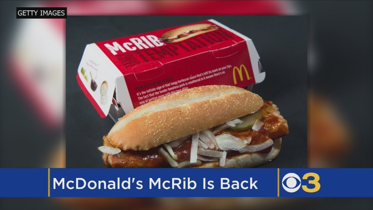 The McRib Is Back At McDonald’s - YouTube