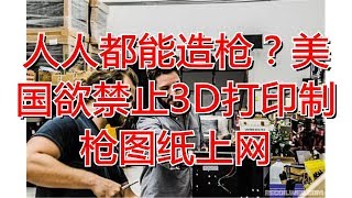 人人都能造枪？美国欲禁止3D打印制枪图纸上网