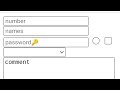 how can make form of html in the project (input radio checkbox textarea)