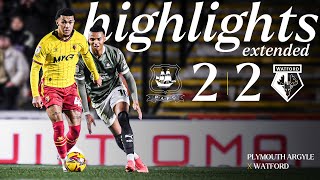 Plymouth Argyle 2-2 Watford | Extended Highlights 🎞️