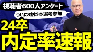 【人事向け】24卒内定率・就活継続状況のアンケート結果をお伝えします【2023/2/16】