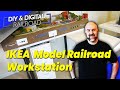 IKEA Model Railroad Benchwork and Workstation