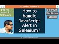 Selenium_Part 5: How to handle JavaScript Alert in Selenium?