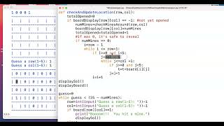Python Minesweeper - Handling Zero Boxes