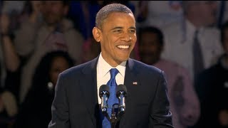 President Obama's Election Night Victory Speech - November 6, 2012 in Chicago, I