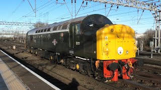 Fantastic busy Travel ￼Disruption At Crewe Station ￼LSL Class 40  passing 15th January 25 WCML