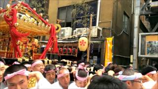 湯島天神　本社神輿渡御　金助町会～元町　２０１４年５月２５日