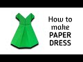 How to make an origami paper dress | Origami / Paper Folding Craft, Videos and Tutorials.