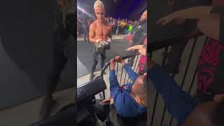 Darby Allin SIGNS a WWE Title for a Young Fan #shorts