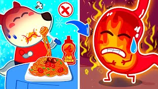 🔴 EN VIVO: ¡Ay! ¡Me está quemando la lengua! 🔥 Dibujos animados | Wolfoo en Español