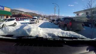 Downtown Terrace BC after a heavy snowfall