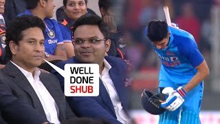 Shubman Gill made famous victory gesture for Sachin Tendulkar after his 1st t20 century in Ind vs NZ