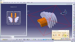 CATIA CAD. Sectioning of an assembly