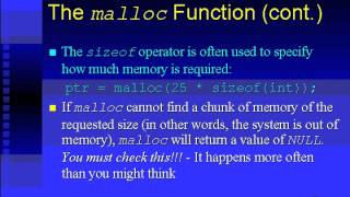 1503 C programming malloc function