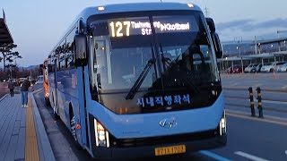 울산 (127 남성여객) [태화로터리~홈플러스중구점]구간 2024년 11월식 현대[HYUNDAI] 뉴프리미엄 유니버스[UNIVERSE] 엘레강스 F/L CNG 앞면 주행영상