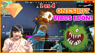 Invis K - 1 vs 4 please more stronger | Free Fire