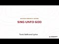 Sing Unto God - Handel George (Choral music) solfa sheet music