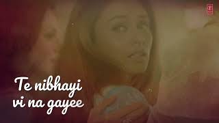 Lyrical Video Layi Vi Na Gayi Chalte Chalte Sukhwinder Singh Shah Rukh Khan Rani