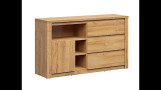 NEW Sideboard Buffet Cabinet | Scandinavian Style | Oak Effect | Walton