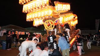 令和6年 安堂町 フィナーレ 枠と梃子の攻防 蔵入れ 二宮神社夏祭り だんじり祭