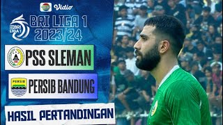 Hasil Akhir Pertandingan - PSS Sleman Vs Persib Bandung | BRI Liga 1 2023/24