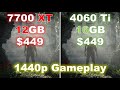 RX 7700 XT vs RTX 4060 Ti 16GB | Who is Winning at 1440p?