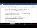 Exists and Not Exists Operator. Session 2