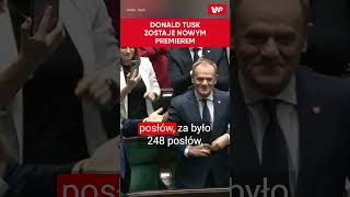 Tusk zostaje nowym premierem. Wyniki głosowania w Sejmie #shorts