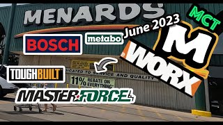 Menards, 11% Rebate on EVERYTHING!!