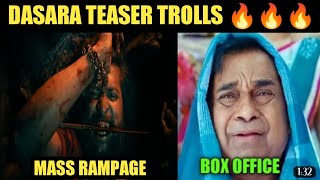 Dasara Telugu Teaser | Nani | Keerthy Suresh | Dasara Telugu Teaser trolls | Srikanth Odela |