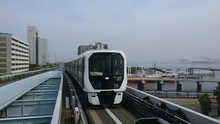 [ゆりかもめの主力車両] 7300系38編成 新橋行き 東京国際クルーズターミナル(U-08)到着