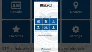 CBP Border Wait Time App For Traveling To USA