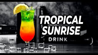 Layers of Paradise: The PerfectTropical Sunrise Cocktail!