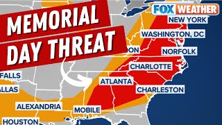 Memorial Day Severe Storm Threat Includes Major East Coast Cities