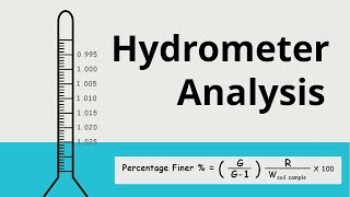 Hydrometer Analysis - Sedimentation Analysis
