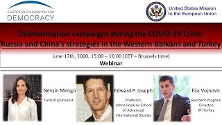Disinformation during COVID-19: Russia and China’s strategies in the Western Balkans and Turkey