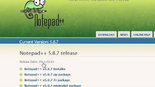 XHTML and CSS Tutorial – 1 – Downloading a Text Editor