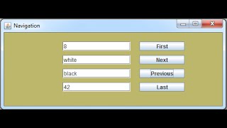 JAVA - MySQL Database Rocords Navigation Buttons [ With Source Code ]