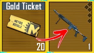 GET RICH WITH GOLD TICKET 🤑 PUBG METRO ROYALE CHAPTER 24