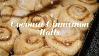 HOW TO MAKE COCONUT CINNAMON ROLLS