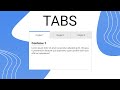 Create Tabs with React !