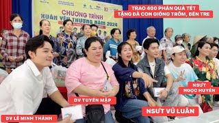 Náo Loạn khi NSƯTVũ Luân, NSƯT Ngọc Huyền hát tặng bà con khi trao quà Tết tại quê SP Khương Dừa