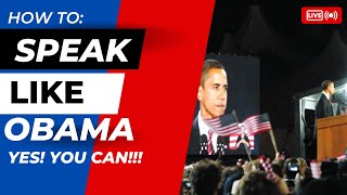 3 public speaking techniques Obama used the best presidential speech in History.