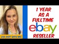 MY FIRST YEAR AS A FULL TIME RESELLER ON EBAY: Tips how to sell on eBay and make money as a reseller