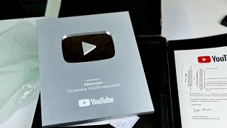 Получил награду от YouTube: распаковка серебряной кнопки!