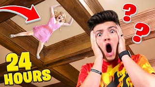 I Hid in PRESTONPLAYZ House for 24 Hours... - Challenge