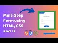 Multi-Step Form using HTML, CSS and JS | Dev Dose With Prof