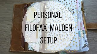 MY PERSONAL FILOFAX MALDEN PLANNER | 2018 SETUP